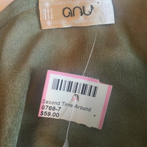 NWT🤩Designer Sheer Silk Vintage Watercolor Top - Picture 3 of 7